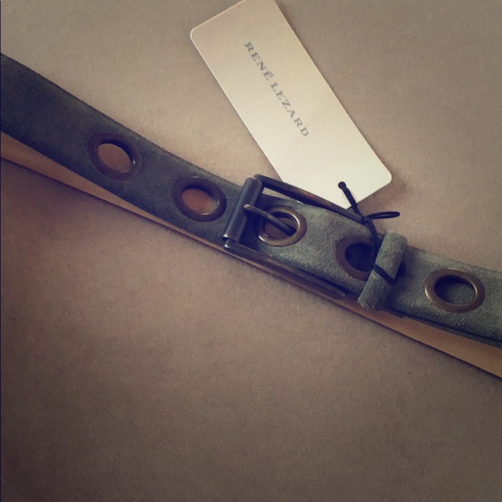 Rene Lezard Suede Belt